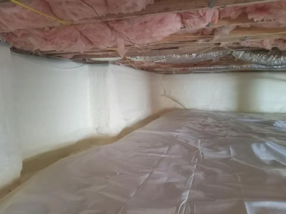 Crawl space encapsulation with closed-cell spray foam for Attic Insulation in Aiea